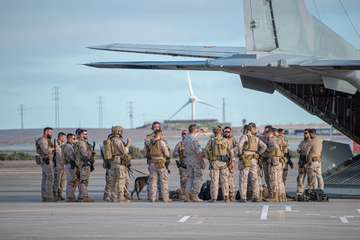 El Ejército del Aire pone a prueba sus capacidades en el cielo de Telde/Antonio Rico.